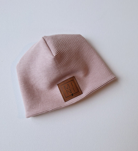 Beanie Ribjersey altrosa