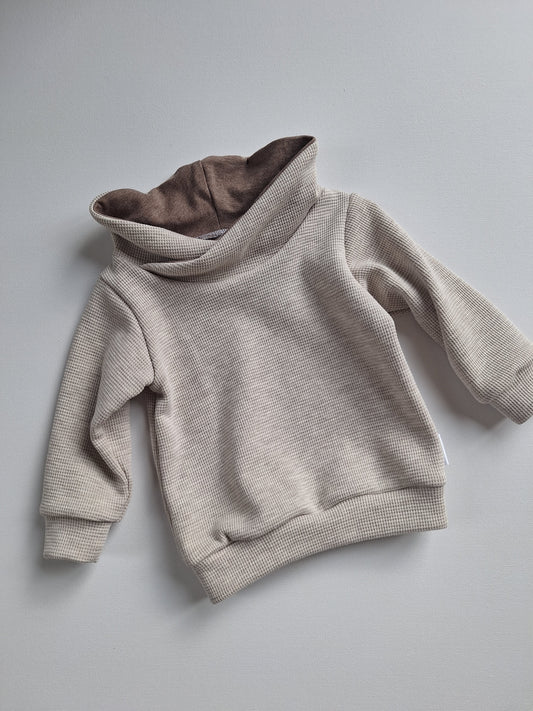 Sweater "Waffeljersey creme meliert"